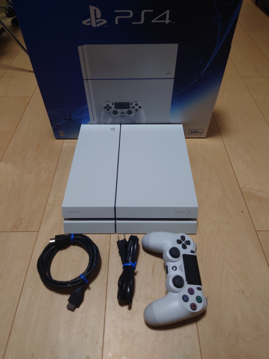 PS4 本体 CUH-1200A PlayStation4 500GB ホワイト 作動品の画像1
