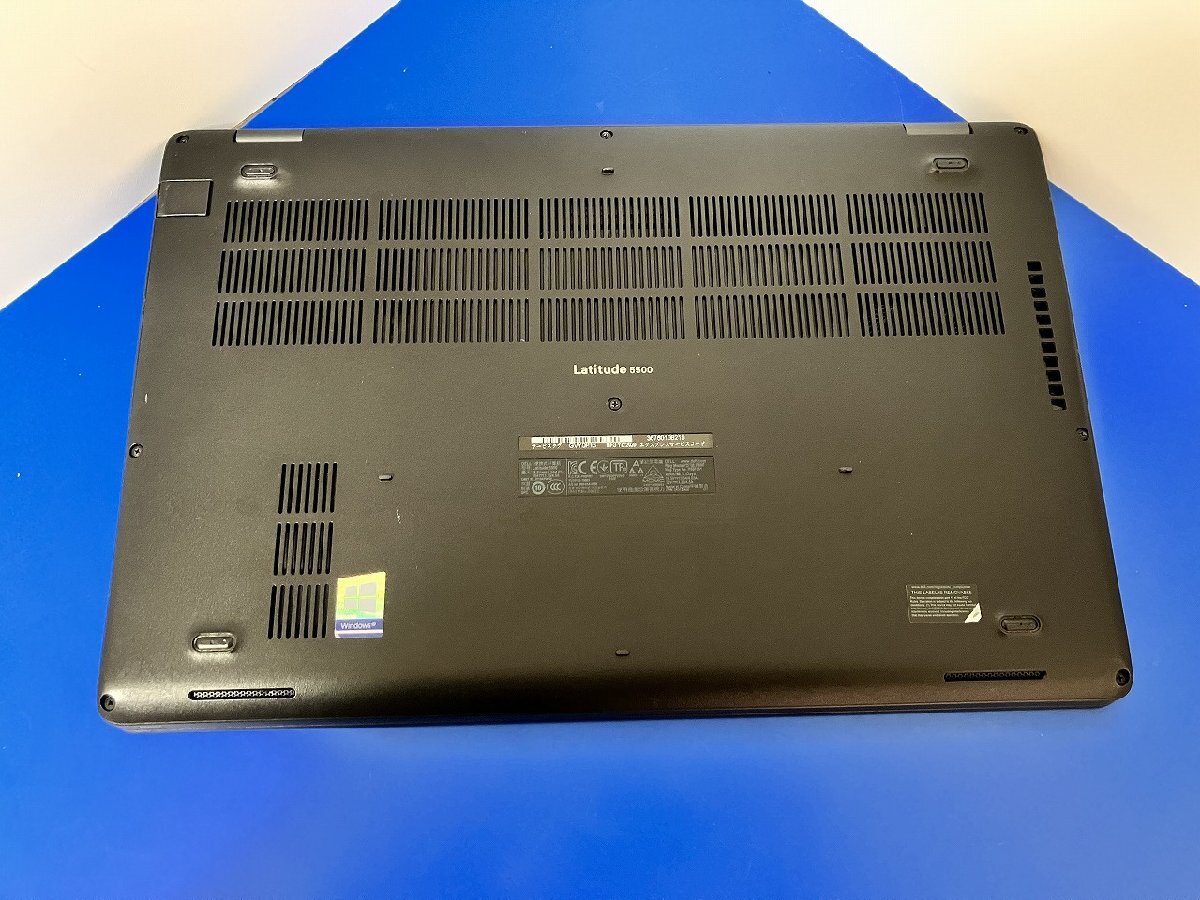 【大分発送】【ジャンク品】DELL / Latitude5500 / P80F / IntelCorei5-8265U CPU@1.60GHz / SSD無し /ノートパソコン /中古品_画像4