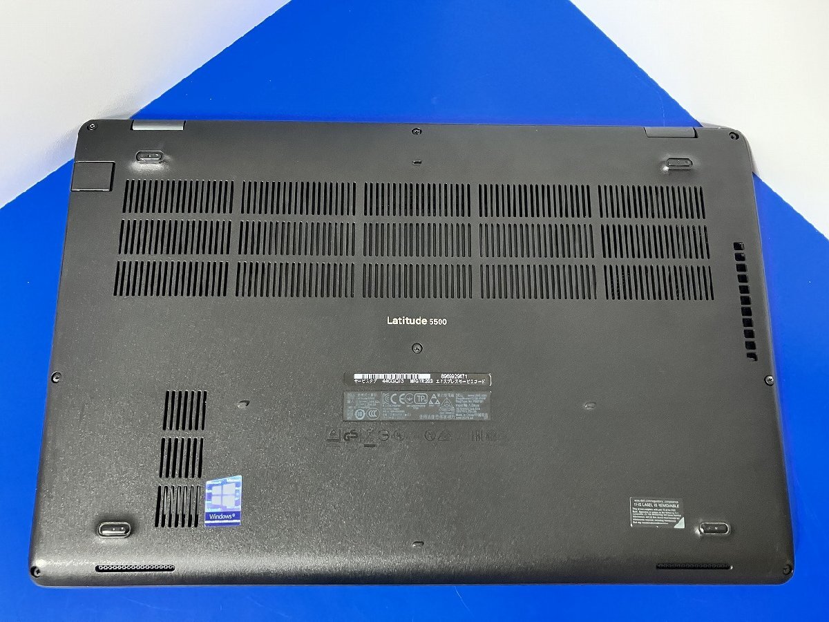 【大分発送】【ジャンク品】DELL / Latitude5500 / P80F / Intel(R) Core(TM) i5-8265U CPU @ 1.60GHz / SSD無し /ノートパソコン /中古_画像4