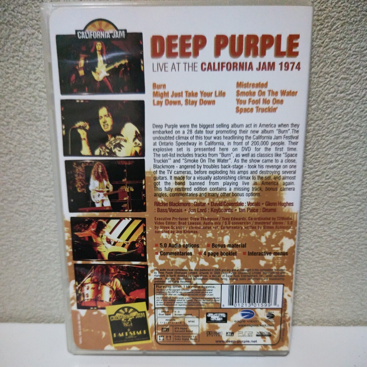 DEEP PURPLE/Live in California 74 輸入盤DVD ディープ・パープル リッチー・ブラックモア グレン・ヒューズの画像2