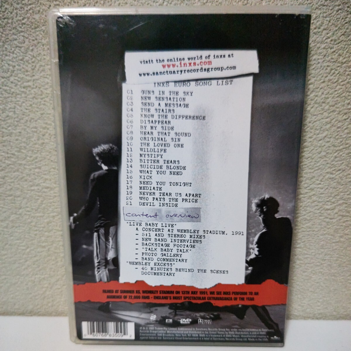 INXS/Live Baby Live 1991 輸入盤DVD インエクセスの画像2