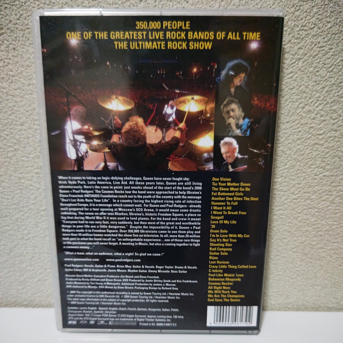 QUEEN＋PAUL RODGERS/Live in Ukraine 輸入盤DVD クイーン ポール・ロジャースの画像2