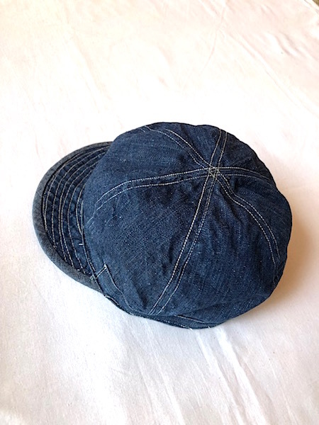 WW2 “CCC” indigo denim CAP_画像4