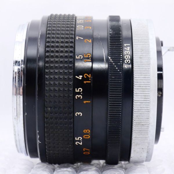 ☆実用品☆CANON FD 50mm F1.4 キヤノン 単焦点レンズ☆保証付☆B858の画像7