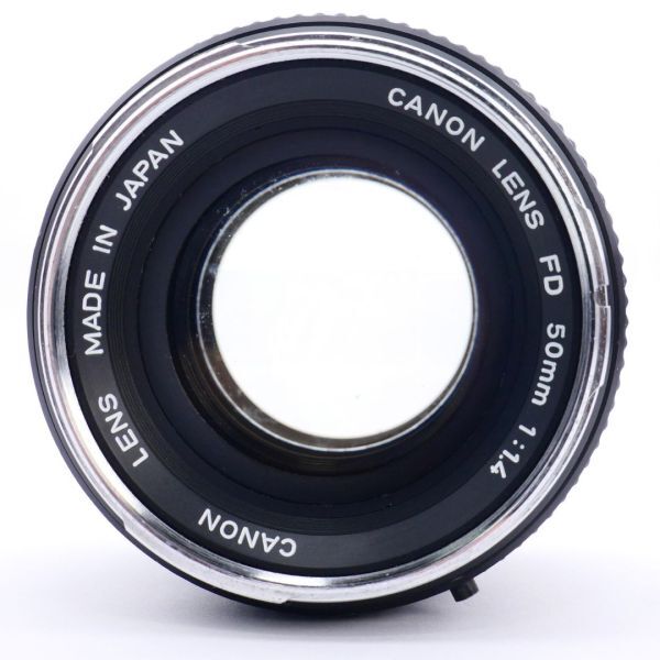 ☆実用品☆CANON FD 50mm F1.4 キヤノン 単焦点レンズ☆保証付☆B858の画像4