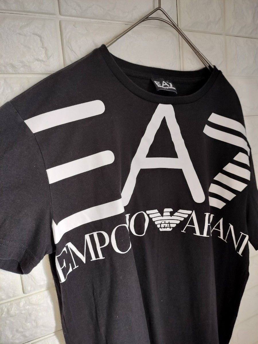 エンポリオアルマーニEA7　ビッグロゴTシャツ ブラック Mサイズ