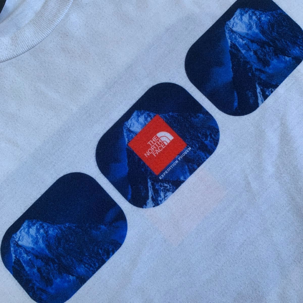 THE NORTH FACE　Tシャツ　MADE IN USA　ビッグプリント　ボックスロゴ　