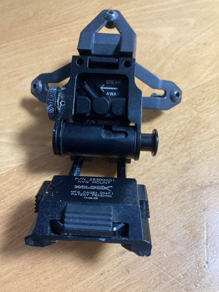 実物 放出品 ジャンク WILCOX L2G05 nvg mount ナイトビジョン マウント devgru seals_画像2