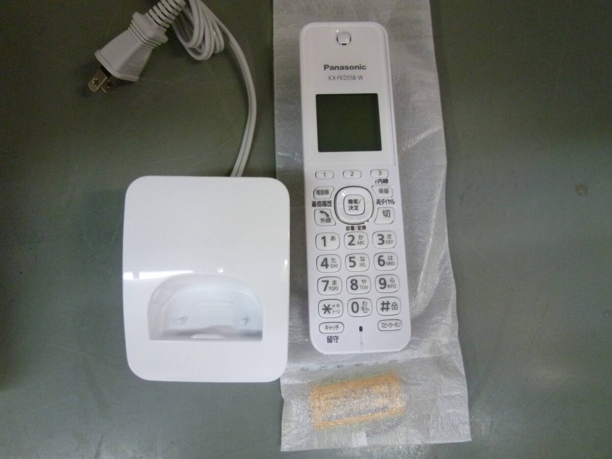 展示品 Panasonic パナソニック デジタルコードレス普通紙ファックス KX-PD350DL-W (ホワイト) 子機1台付き_画像2