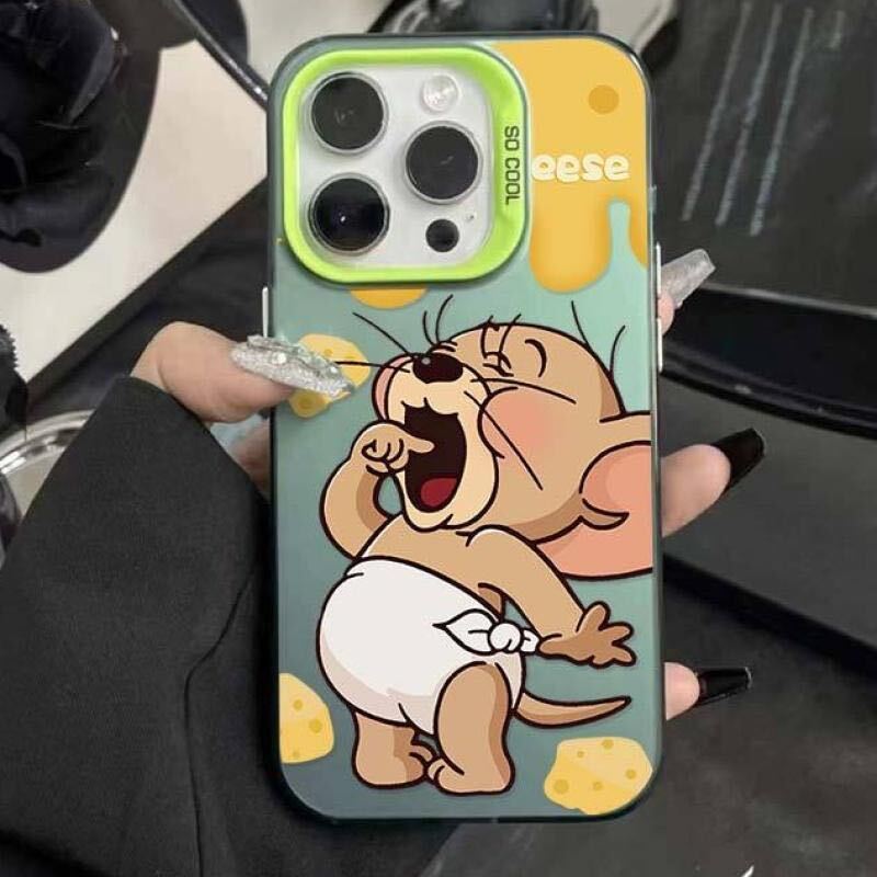 iPhone14 case Tom . Jerry smartphone case I ho n cover green 