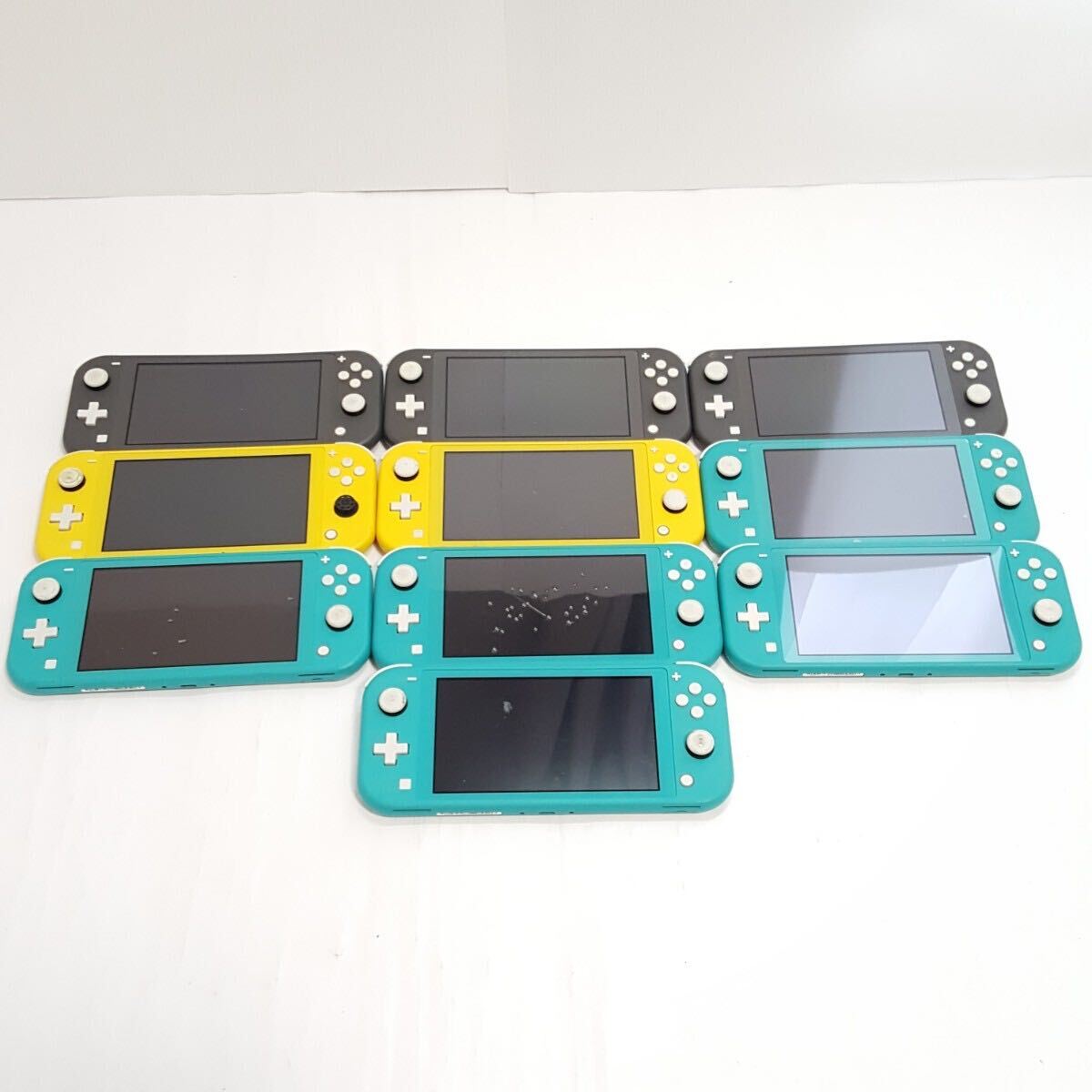 534) Nintendo Switch Lite 本体 10台 まとめ 動作未確認 ジャンク ニンテンドースイッチライト console HDH-001の画像2