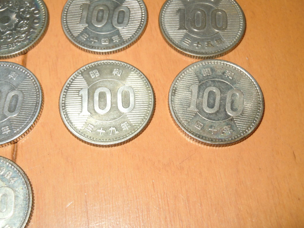 100円銀貨（稲、鳳凰、オリンピック）コンプリート　計10枚　a_画像3