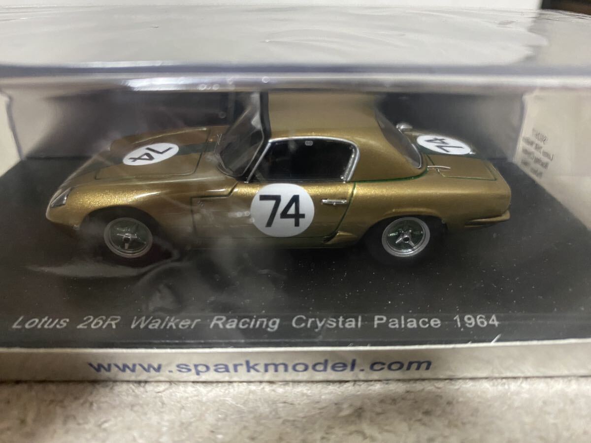 Sparkmodel「1/43 Lotus 26R Walker Racing Crystal Palace 1964」/スパークモデルミニカーレーシングカーロータスの画像1