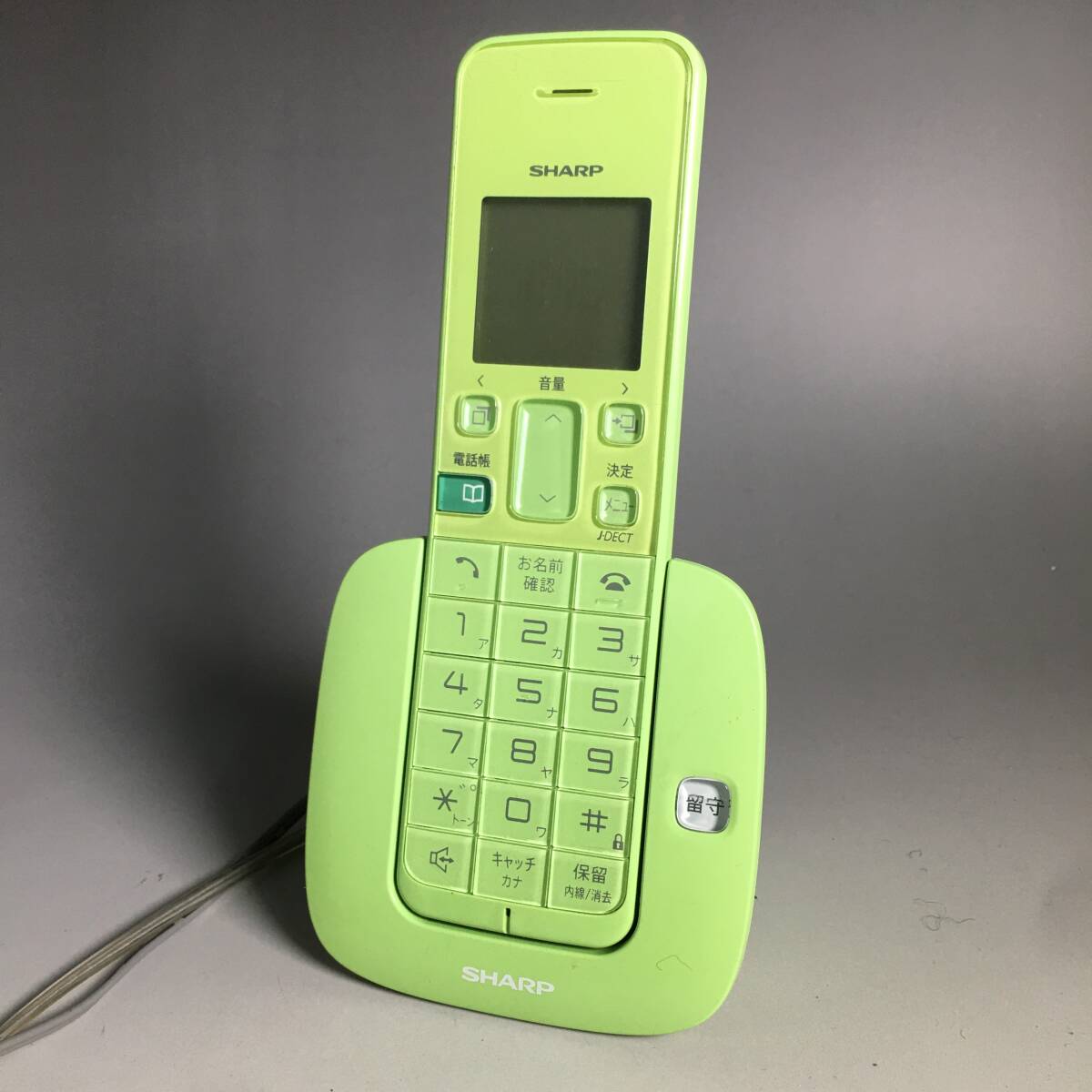 UNY10/47 SHARP sharp cordless telephone cordless handset JD-S07CL-G with charger . electrification only verification used green digital cordless * the first period . settled 0