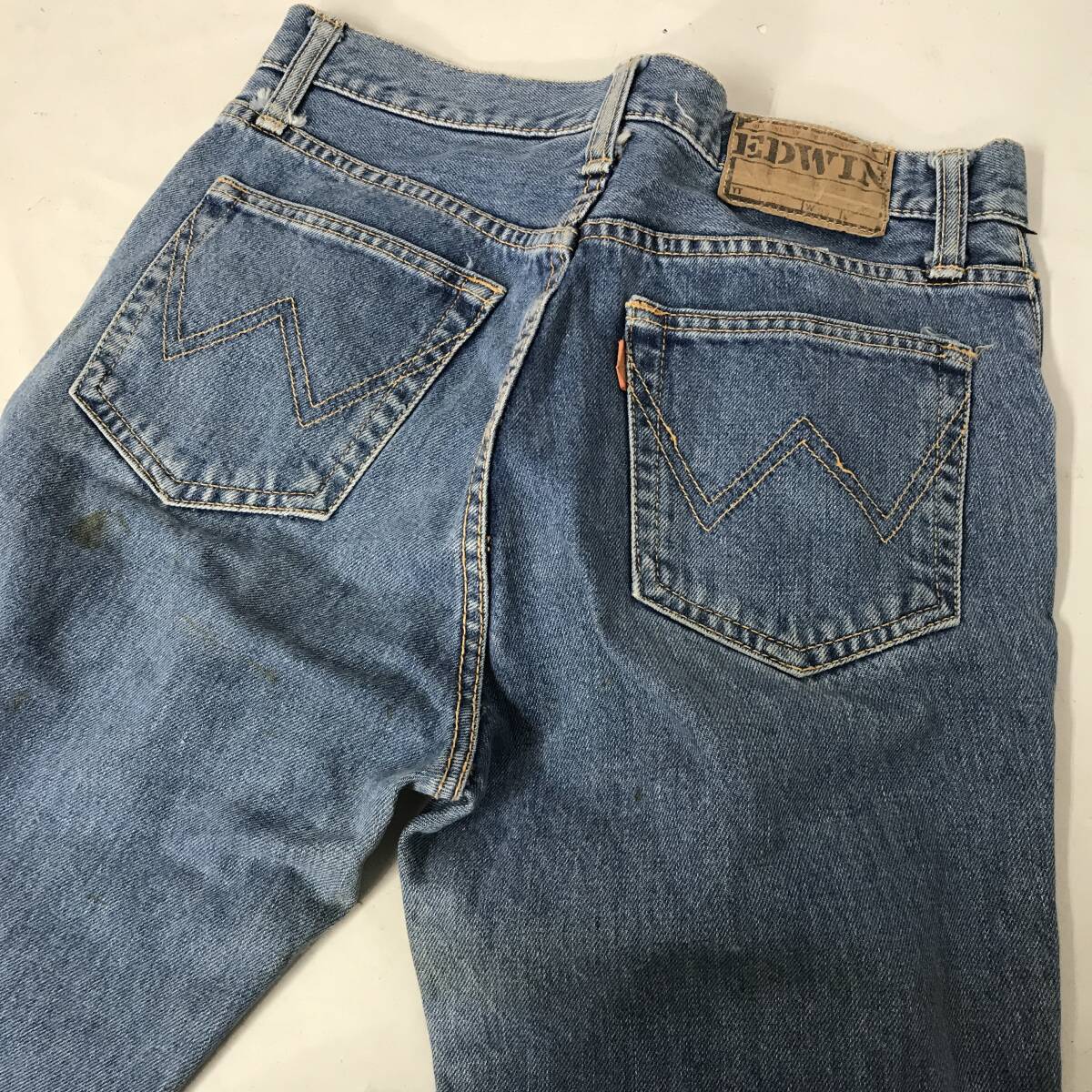 ut29/71 【EDWIN】1970-1980 1056 ヴィンテージ デニム 当時物 エドウィン 古着 ジーンズ デニムパンツ 古着　テーパード ズボン■_画像4