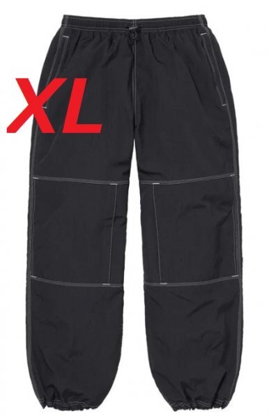 XL 24SS 新品 Supreme x Nike Ripstop Track Pant Black シュプリーム x ナイキ リップストップ トラック パンツ ブラック XLargeの画像1