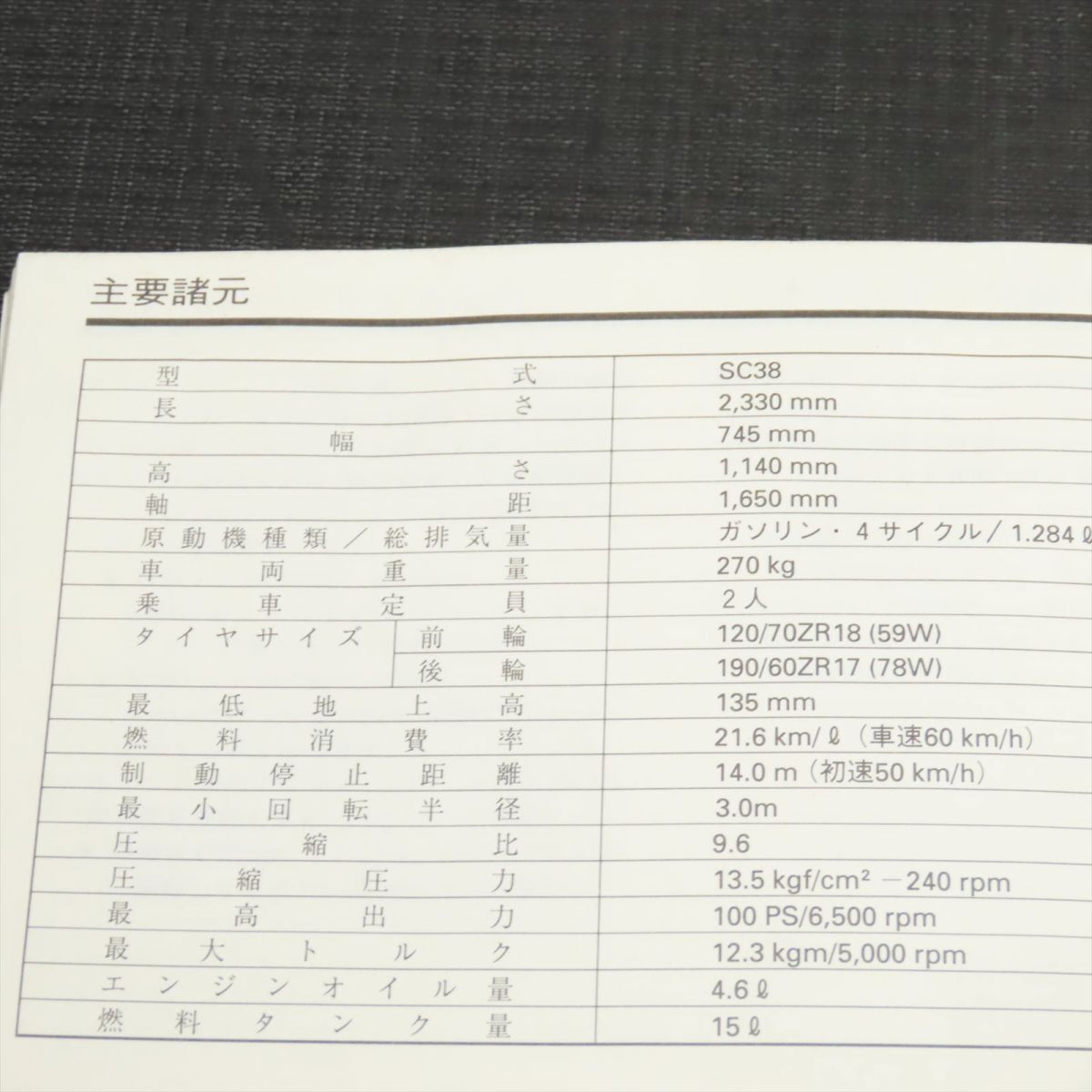 ホンダ X4 SC38 取扱説明書【030】HDTS-A-135_画像2