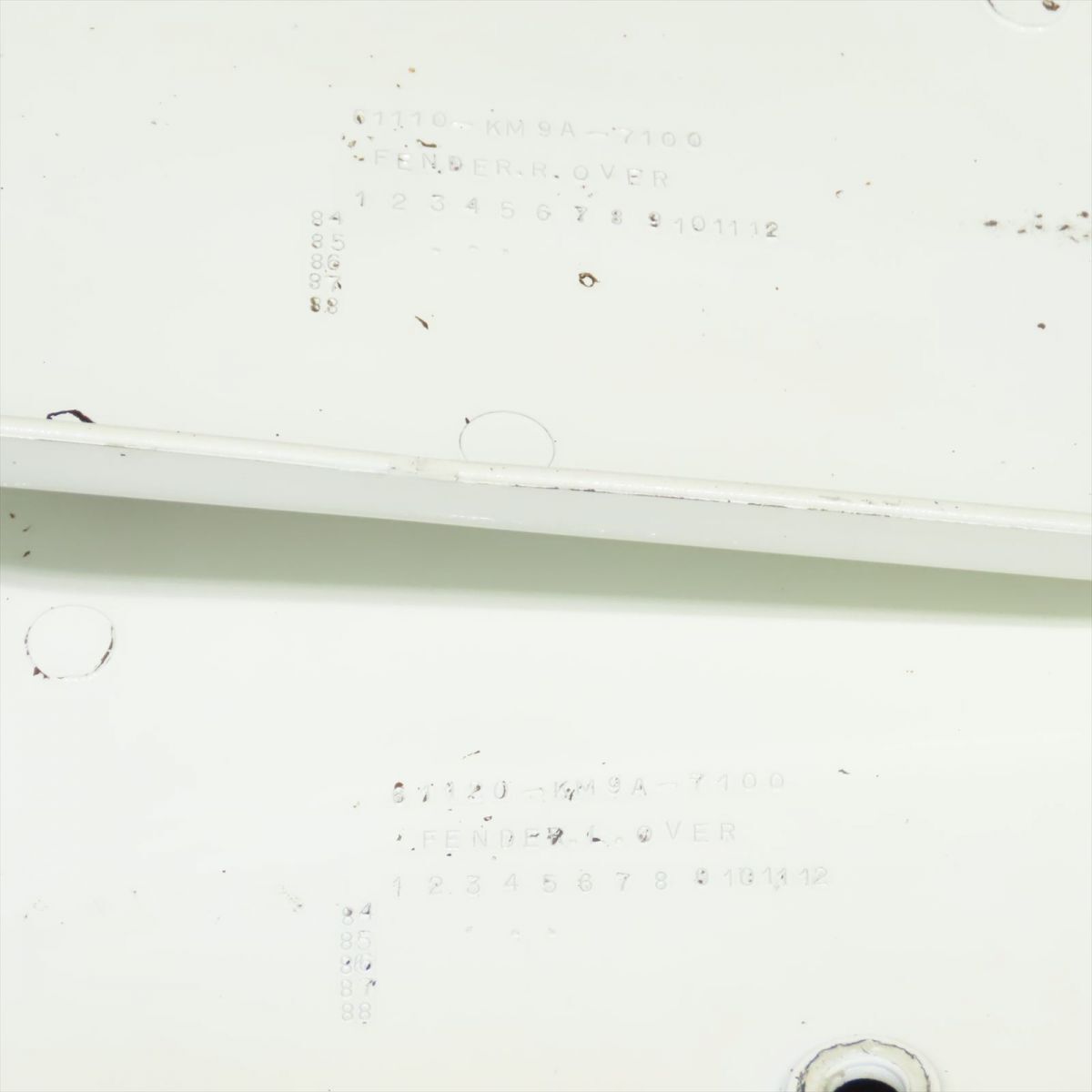 ホンダ NS400R NC19 フロントフェンダー サイド【100】 NS400R-E-012の画像7