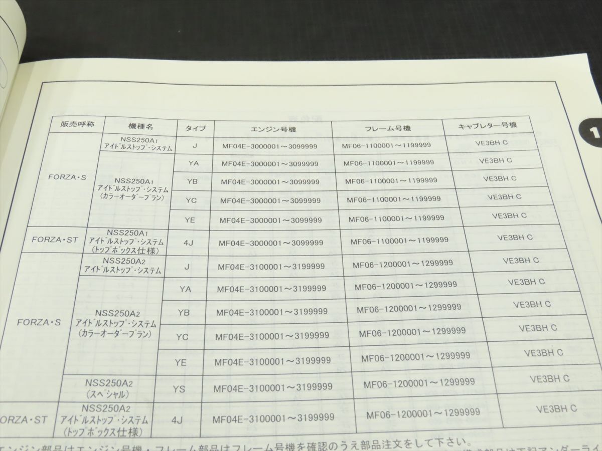 ホンダ FORZA /S/T/ST フォルツァ MF06 パーツリスト【030】HDPL-E-176_画像5