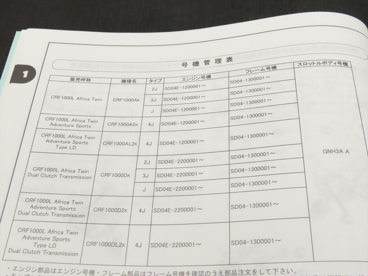 ホンダ CRF1000L アフリカツイン SD04 パーツリスト【030】HDPL-E-436_画像4