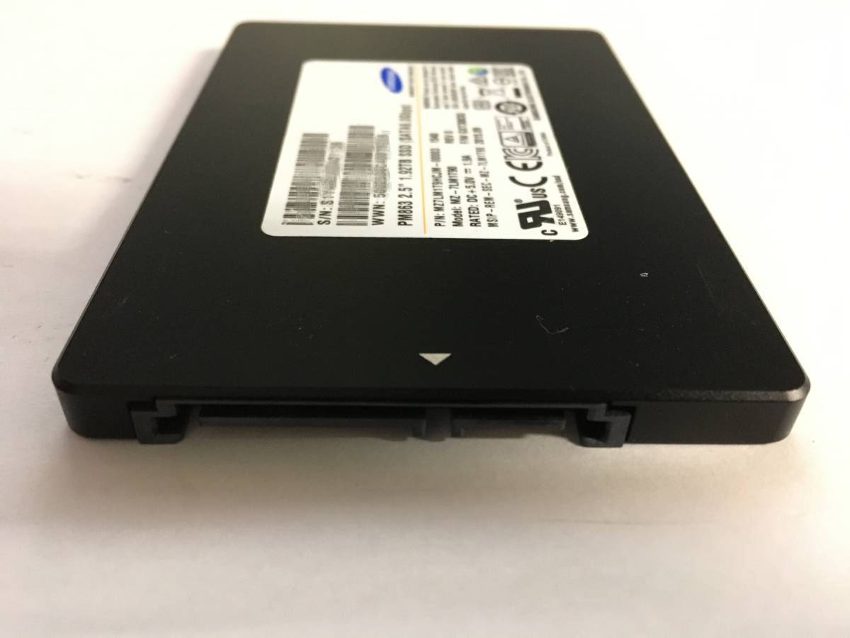 Samsung PM863 1.92TB (SATA6.0Gbps) 2.5インチ SATA SSD （HDD固定ネジ 4本セット）NO. 52の画像4