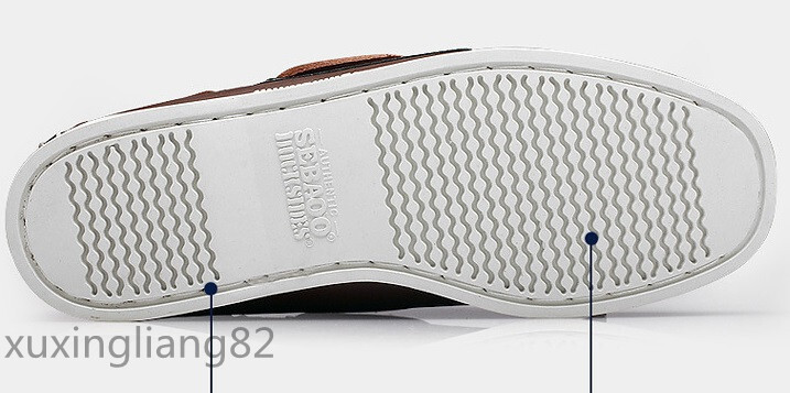  Англия способ новое поступление натуральная кожа телячья кожа deck shoes мужской casual Loafer спортивные туфли ходьба туфли без застежки 25.5cm