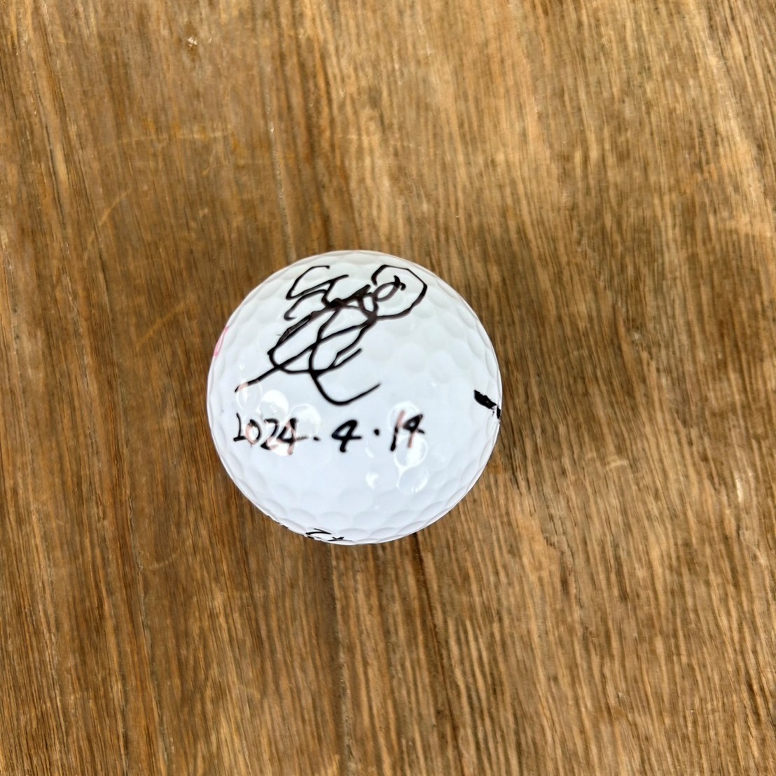 #73[KKT cup van te Lynn Lady's open charity ]2024 Winner bamboo rice field beauty . Pro # last day real use item # with autograph ball 