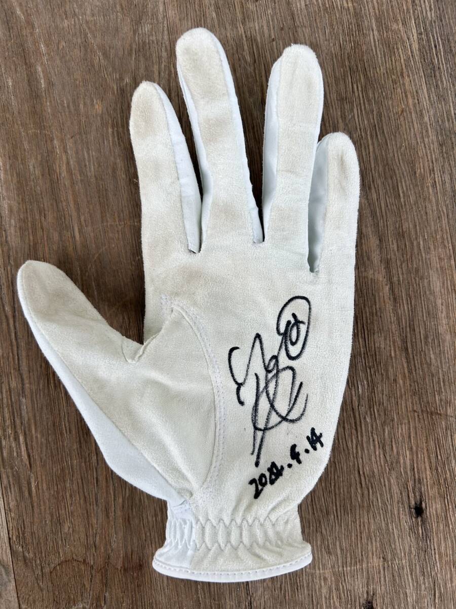 #72[KKT cup van te Lynn Lady's open charity ]2024 Winner bamboo rice field beauty . Pro # last day real use item # with autograph glove 