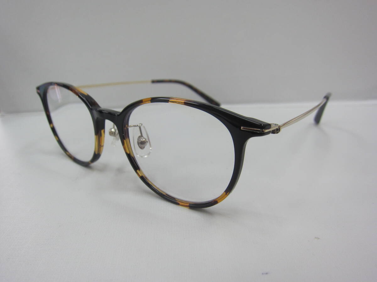 4E366MZ◎PINT GLASSES ピントグラス メガネ 眼鏡 めがね PG-218-TO 度入り べっ甲フレーム 軽量◎中古品の画像3