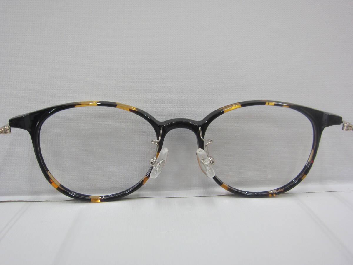 4E366MZ◎PINT GLASSES ピントグラス メガネ 眼鏡 めがね PG-218-TO 度入り べっ甲フレーム 軽量◎中古品の画像6