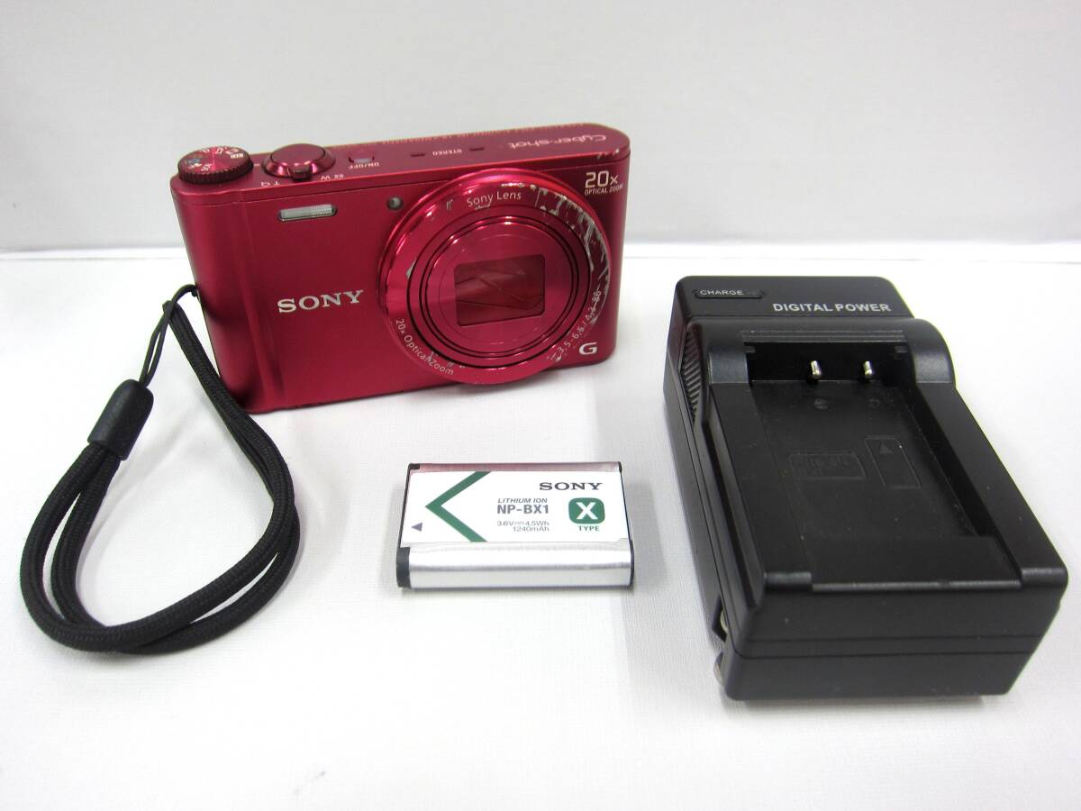 4E367NZ◎SONY ソニー Cyber-shot DSC-WX300 コンパクトデジタルカメラ デジカメ レッド 動作品◎中古の画像1