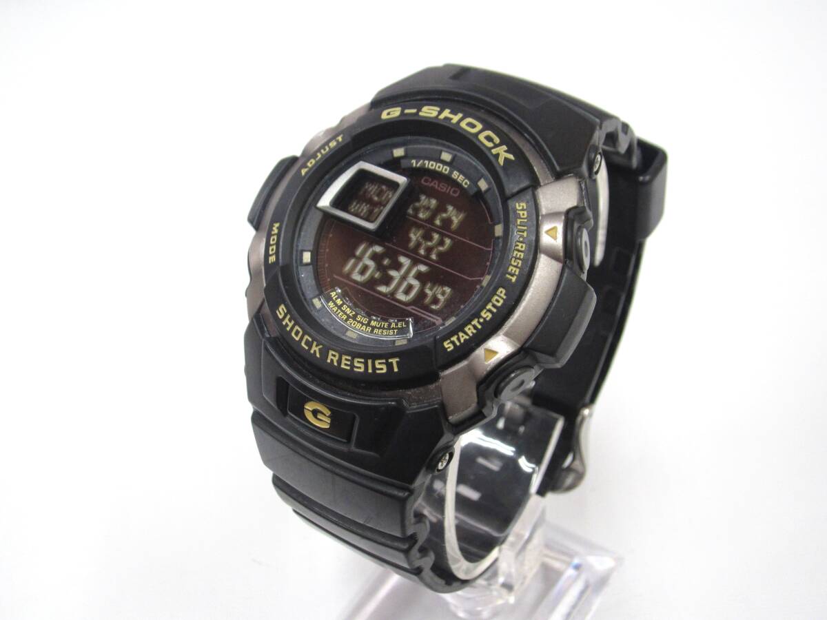 4E369MZ◎CASIO カシオ G-SHOCK Gショック アナデジ G-7710 ブラック 腕時計 メンズ　稼働品◎中古_画像1