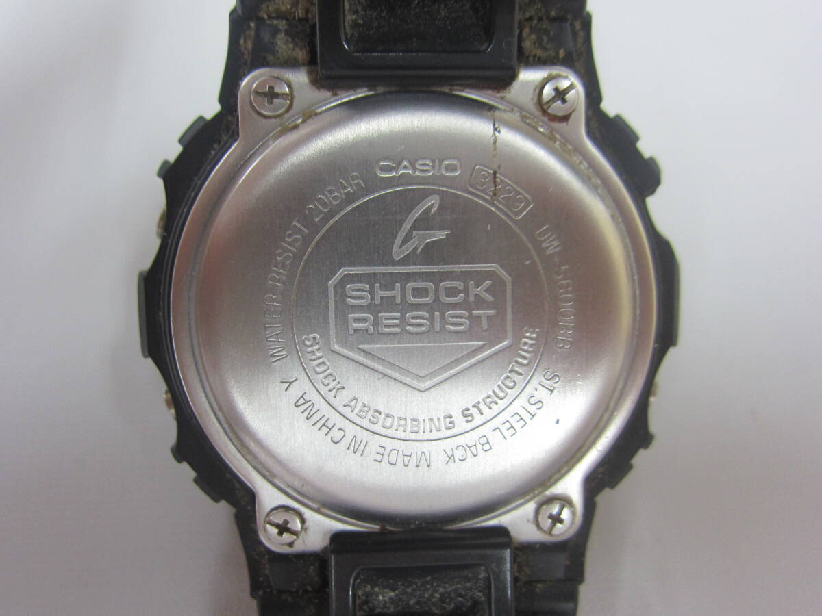 4E412MZ◎CASIO カシオ G-SHOCK Gショック アナデジ DW-5600BB クォーツ オールブラック 腕時計 メンズ 稼働品◎中古の画像7