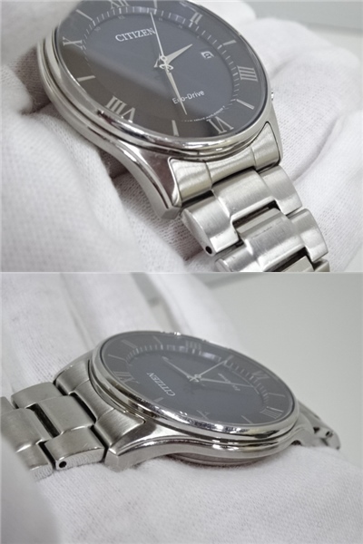 4M349NZ◎CITIZEN シチズン エコドライブ H415-S112907 ソーラー 腕時計 稼働品◎中古の画像5