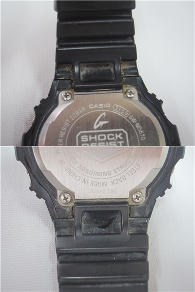 4E411MZ◎CASIO カシオ G-SHOCK Gショック アナデジ GW-M5610 ブラック タフソーラー　腕時計　スクエア メンズ　稼働品◎中古
