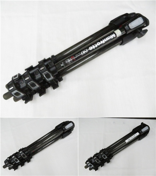 4J422SZ◎Manfrotto　190　マンフロット　三脚 / 雲台　Velbon ベルボン　QRA-635LⅡ　ケース付◎中古品