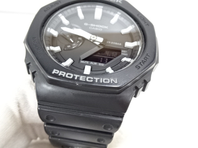 4M202SZ◎CASIO カシオ G-SHOCK GA-2100 カーボンコアガード デジアナ 腕時計 稼働品◎中古の画像3