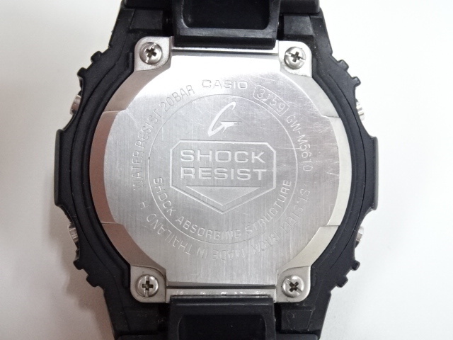 4M289NZ◎CASIO カシオ G-SHOCK GW-M5610 タフソーラー 腕時計 稼働品◎中古の画像7