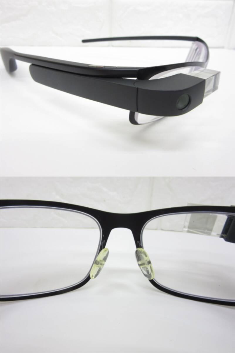 4D483◎Google glass グーグルグラス スマートグラス 眼鏡型ウエアラブル端末 通電確認済み 現状品◎中古の画像8