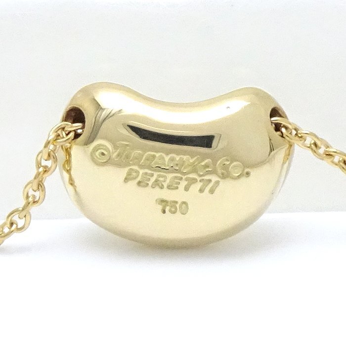 TIFFANY&Co. ティファニー ビーン ネックレス エルサペレッティ K18YG イエローゴールド/291595【中古】の画像4