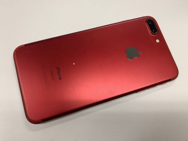 JJ293 SIMフリー iPhone7Plus レッド 128GB ジャンク ロックOFFの画像2