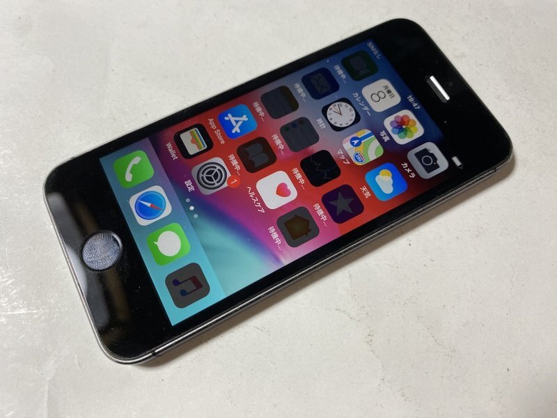 IG948 docomo iPhone5s 16GB スペースグレイ ジャンク ロックOFFの画像1