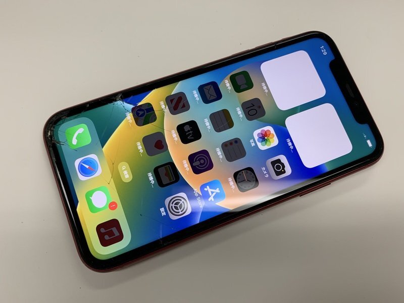 JK402 SIMフリー iPhone11 レッド 64GB ジャンク ロックOFF