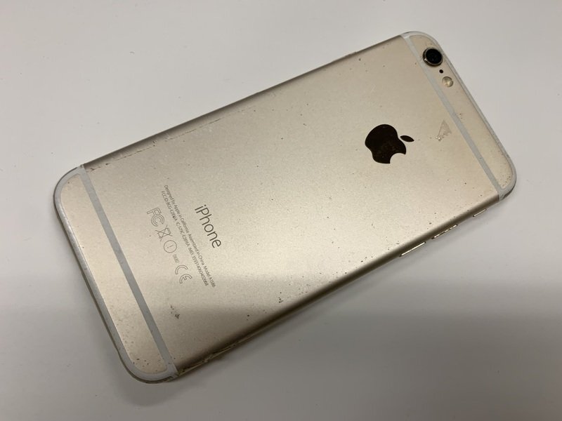 JK544 SoftBank iPhone6 ゴールド 64GB 判定○ ジャンク ロックOFFの画像2