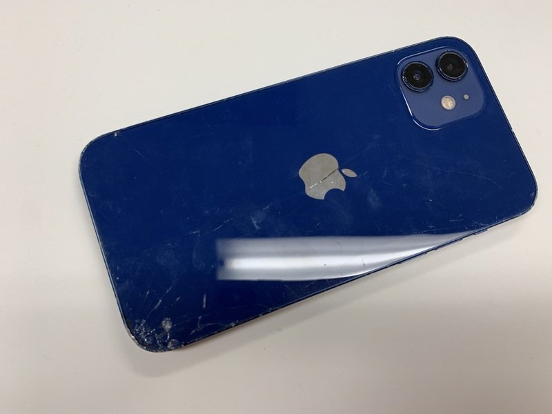 JK795 SIMフリー iPhone12 ブルー 128GB ジャンク ロックOFFの画像2