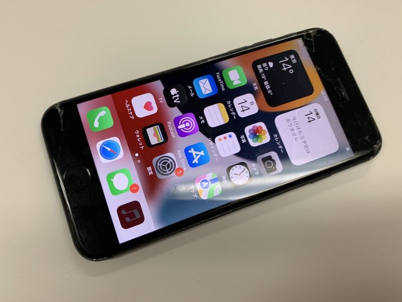 JK783 SIMフリー iPhone7 ブラック 32GB ジャンク ロックOFF_画像1