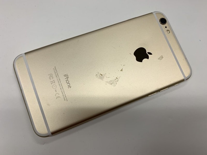 JK917 SoftBank iPhone6Plus ゴールド 128GB 判定○ ジャンク ロックOFFの画像2