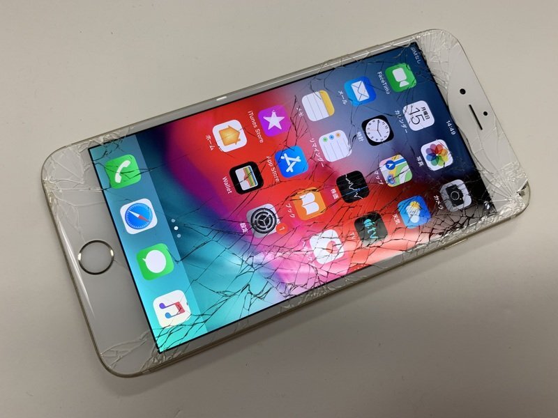 JK854 docomo iPhone6Plus ゴールド 16GB 判定○ ジャンク ロックOFF_画像1