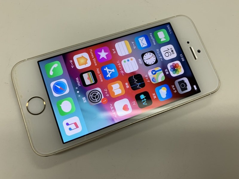 JL101 docomo iPhone5s ゴールド 64GB 判定○ ジャンク ロックOFFの画像1