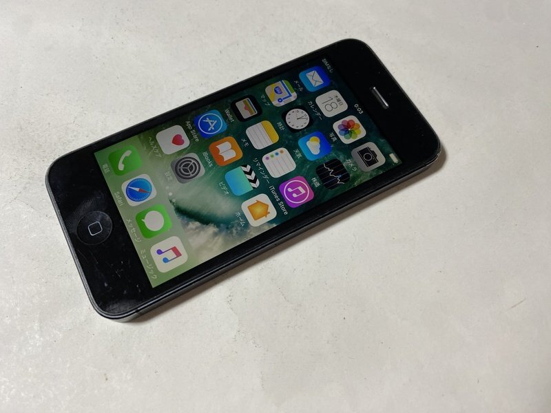 IH118 SoftBank iPhone5 32GB ブラック ジャンク ロックOFFの画像1